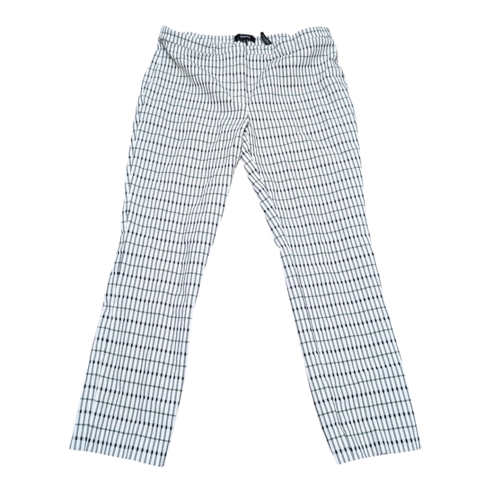 Theory Women's Classic Skinny Pant Plaid Gingham Dress Work Pants Size 8